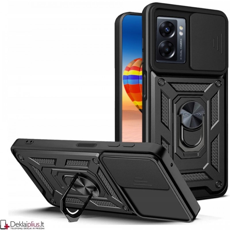 5in1 smūgiams atsparus dėklas su žiedu ir kameros apsauga (Oppo A57/A57s/A57e/A77 4G/A77 5G) 5in1 smūgiams atsparus dėklas su žiedu ir kameros apsauga (Oppo A57/A57s/A57e/A77 4G/A77 5G)
